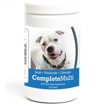 Healthy Breeds Healthy Breeds 192959010862 Pit Bull all in one Multivitamin Soft Chew - 90 Count 192959010862